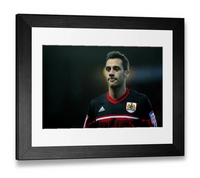 Framed Print : Bristol City's Sam Baldock in Action Against Birmingham City at Ashton Gate (2013) Framed Print : Bristol City's Sam Baldock in Action Against Birmingham City at Ashton Gate (2013)