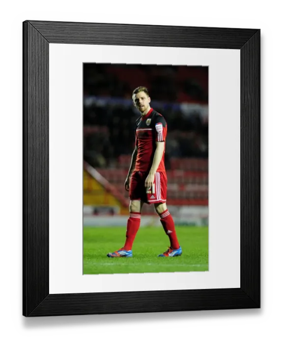Framed Print : Bristol City's Paul Anderson in Despair: Team Relegated (April 2013) Framed Print : Bristol City's Paul Anderson in Despair: Team Relegated (April 2013)