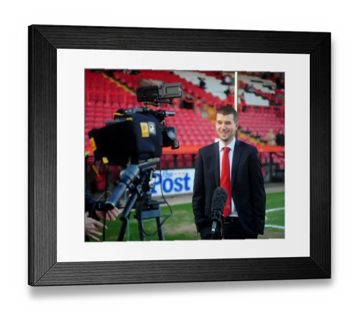 Framed Print : Bristol City FC: Jon Lansdown's Sky TV Interview During Birmingham City Clash (16-Apr-2013) Framed Print : Bristol City FC: Jon Lansdown's Sky TV Interview During Birmingham City Clash (16-Apr-2013)