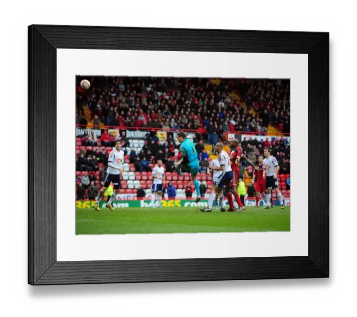 Framed Print : Agonizing Moment: Tom Heaton's Last-Ditch Header Denied in Bristol City vs. Bolton Wanderers Framed Print : Agonizing Moment: Tom Heaton's Last-Ditch Header Denied in Bristol City vs. Bolton Wanderers