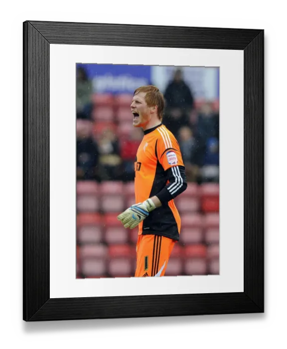 Framed Print : Adam Bogdan's Unforgettable Night: Saving the Day for Bolton Wanderers at Ashton Gate (Npower Championship)