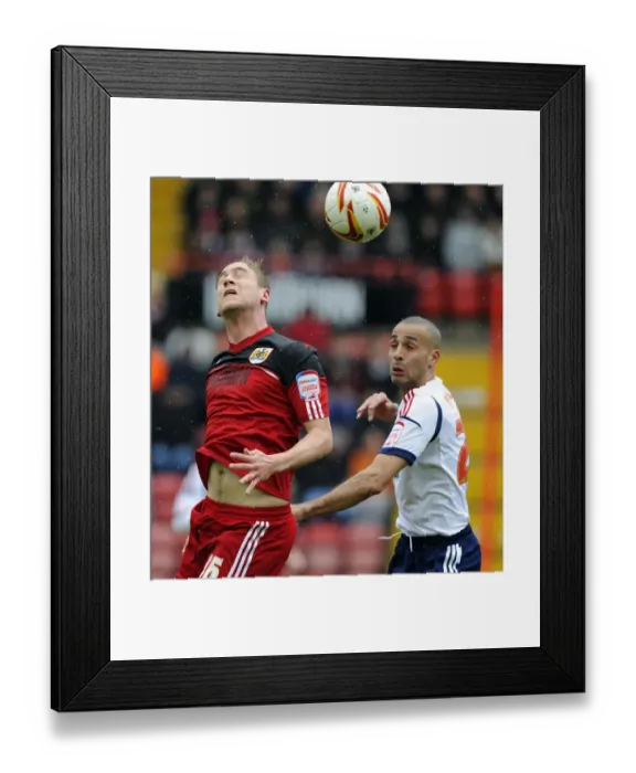 Framed Print : Intense Rivalry: Davies vs. Pratley - Battle for Championship Dominance, April 2013 (Bristol City vs. Bolton Wanderers) Framed Print : Intense Rivalry: Davies vs. Pratley - Battle for Championship Dominance, April 2013 (Bristol City vs. Bolton Wanderers)