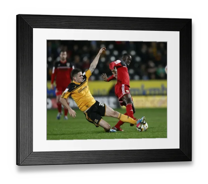 Framed Print : Adomah vs Brady: Intense Battle in the Championship Clash between Hull and Bristol City, 2013 Framed Print : Adomah vs Brady: Intense Battle in the Championship Clash between Hull and Bristol City, 2013