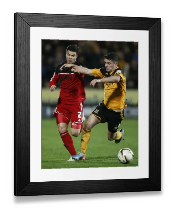 Framed Print : Battling on the Field: Foster vs. Brady in the 2013 Championship Clash between Hull City and Bristol City Framed Print : Battling on the Field: Foster vs. Brady in the 2013 Championship Clash between Hull City and Bristol City