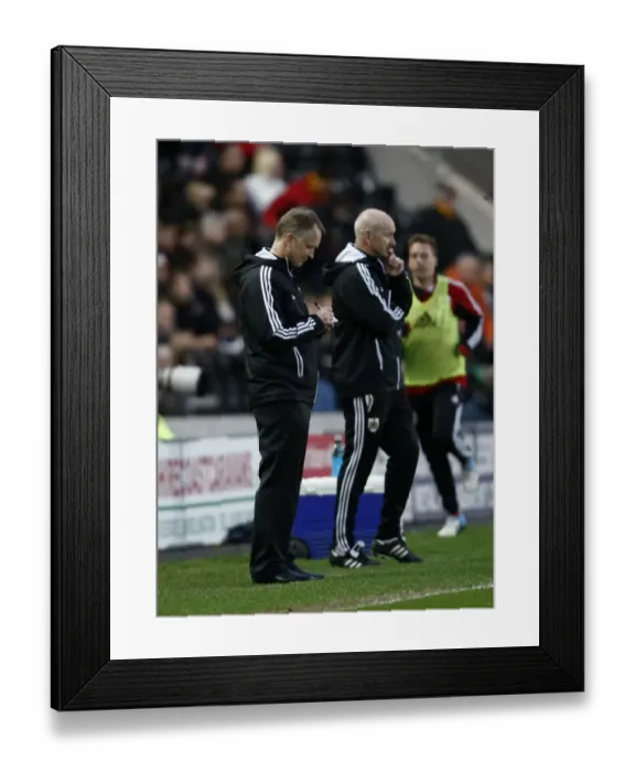 Framed Print : Sean O'Driscoll Plots Bristol City's Championship Victory: Hull City vs. Bristol City, 2013
