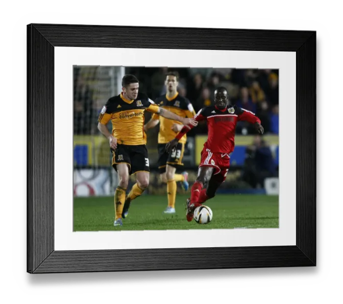 Framed Print : Intense Championship Showdown: Adomah vs. Brady - Hull City vs. Bristol City, 2013 Framed Print : Intense Championship Showdown: Adomah vs. Brady - Hull City vs. Bristol City, 2013