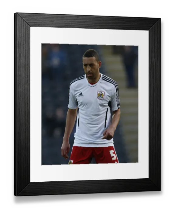 Framed Print : Championship Clash: Lewin Nyatanga vs Hull City - Bristol City Football Club, 2013