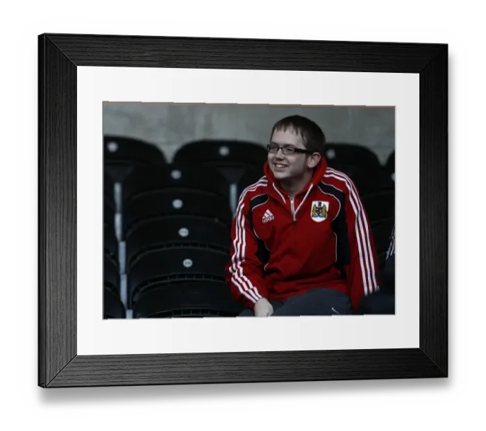 Framed Print : Bristol City Fans in Action at KC Stadium during Championship Match against Hull City, 2013 Framed Print : Bristol City Fans in Action at KC Stadium during Championship Match against Hull City, 2013