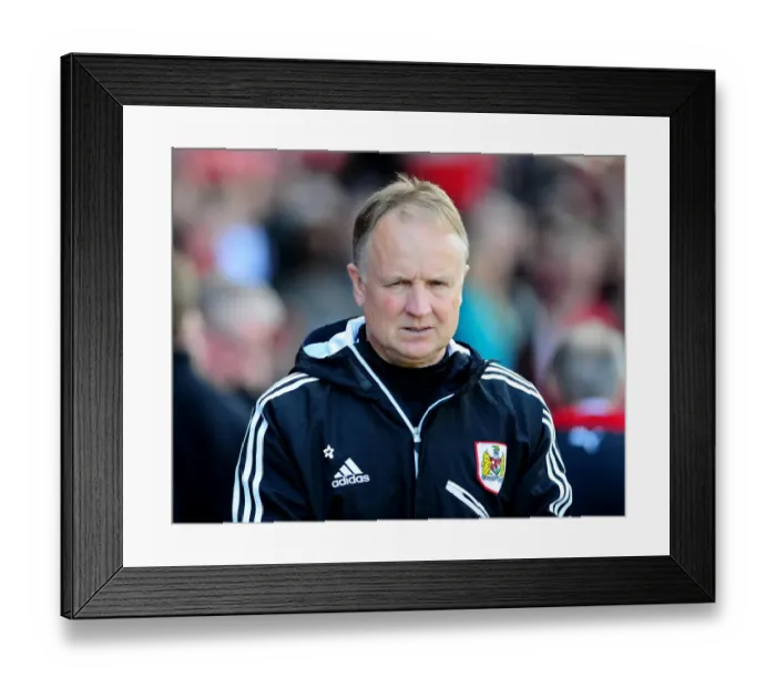 Framed Print : Sean O'Driscoll Leads Bristol City Against Huddersfield Town, 2013 Framed Print : Sean O'Driscoll Leads Bristol City Against Huddersfield Town, 2013