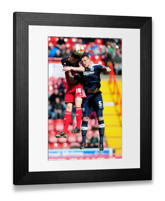 Framed Print : A Fight for Supremacy: Davies vs. Clarke, Bristol City vs. Huddersfield Town, Npower Championship (2013)