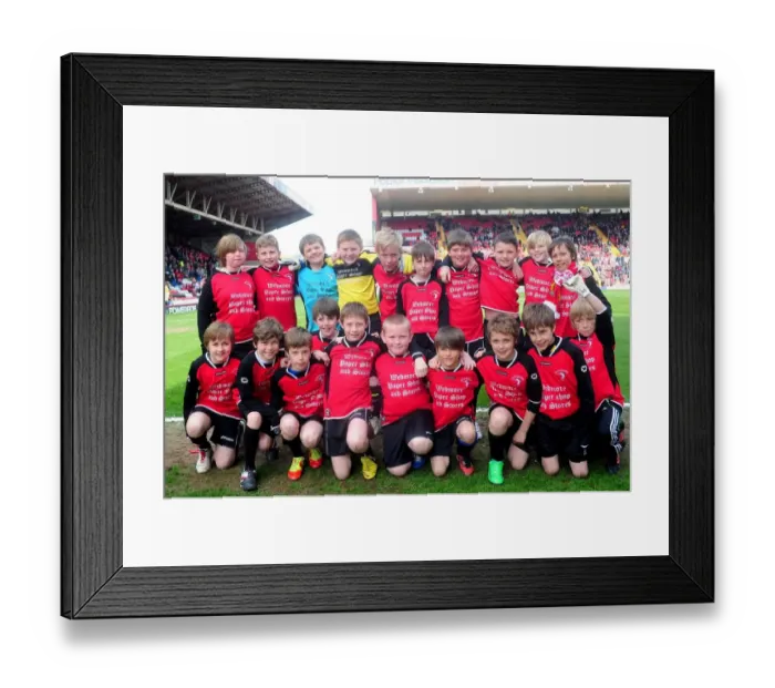 Framed Print : Bristol City Flag Bearers at Ashton Gate during Npower Championship Match against Huddersfield Town (2013)