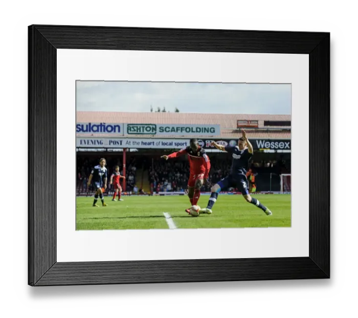 Framed Print : Adomah vs. Woods: Intense Championship Showdown at Ashton Gate Framed Print : Adomah vs. Woods: Intense Championship Showdown at Ashton Gate