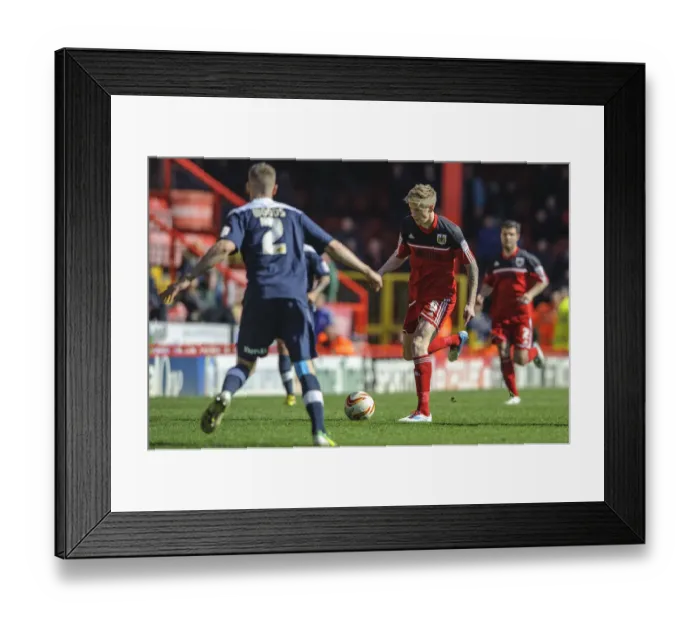Framed Print : Jonathan Stead in Action: Bristol City vs Huddersfield Town, Npower Championship 2013 Framed Print : Jonathan Stead in Action: Bristol City vs Huddersfield Town, Npower Championship 2013