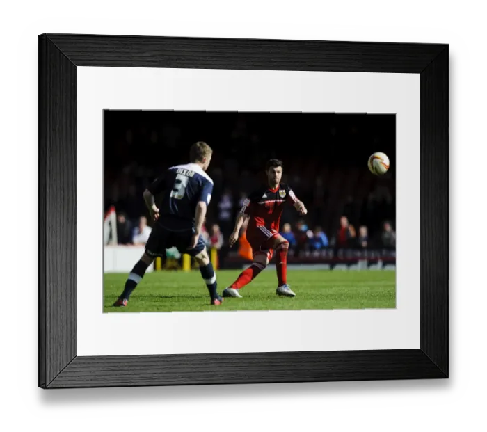 Framed Print : Decisive Moment: Foster's Pass Ignites Intense Npower Championship Clash between Bristol City and Huddersfield Town, April 2013 Framed Print : Decisive Moment: Foster's Pass Ignites Intense Npower Championship Clash between Bristol City and Huddersfield Town, April 2013