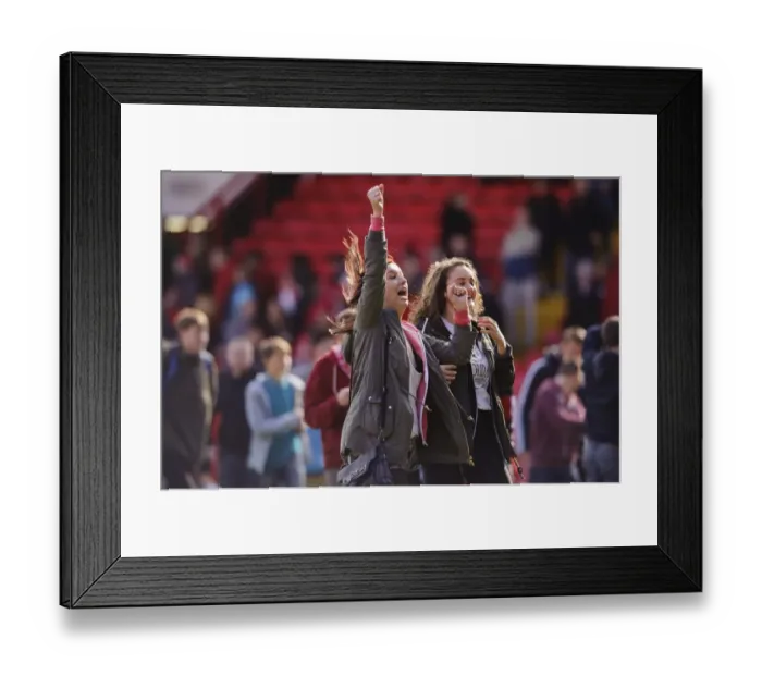Framed Print : Heartbreaking Defeat: Bristol City Fans Rush the Field