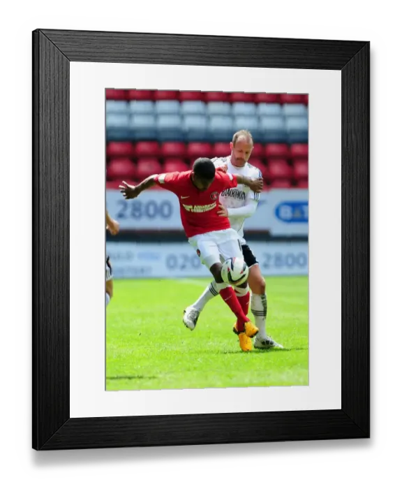 Framed Print : Charlton Athletic vs. Bristol City: Pritchard Holds Off Carey Framed Print : Charlton Athletic vs. Bristol City: Pritchard Holds Off Carey