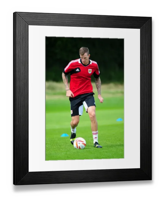 Framed Print : Bristol City FC: Aden Flint Joins Team at Pre-Season Training