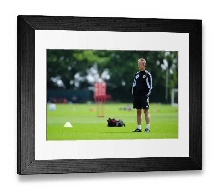 Framed Print : Bristol City FC: Pre-Season Training with Sean O'Driscoll Framed Print : Bristol City FC: Pre-Season Training with Sean O'Driscoll