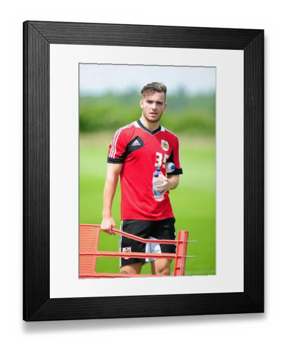 Framed Print : Bristol City's New Signing Mitch Brundle in Pre-Season Training