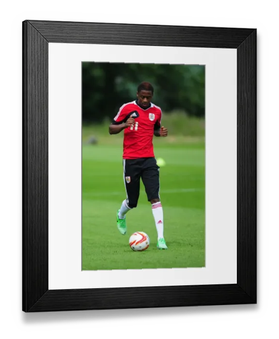Framed Print : Bristol City FC: Kevin Krans at Pre-Season Training (June 2013)