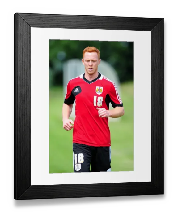 Framed Print : Bristol City FC: Pre-Season Training in Action with Ryan Taylor Framed Print : Bristol City FC: Pre-Season Training in Action with Ryan Taylor