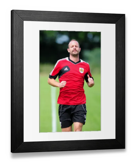 Framed Print : Bristol City FC: Louis Carey Kicks Off Pre-Season Training Framed Print : Bristol City FC: Louis Carey Kicks Off Pre-Season Training