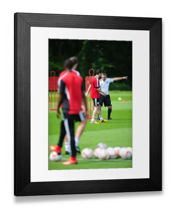 Framed Print : Bristol City FC: John Pemberton Leads Pre-Season Training Session
