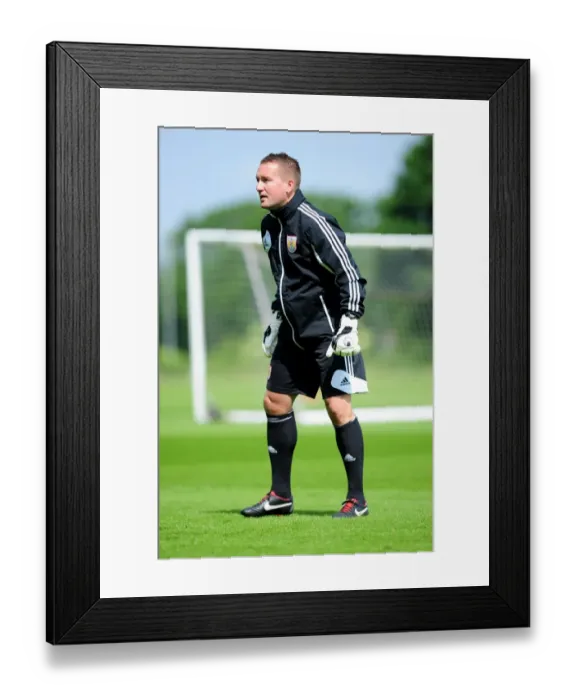 Framed Print : Bristol City FC: Pre-Season Training with Goalkeeping Coach Lee Kendall