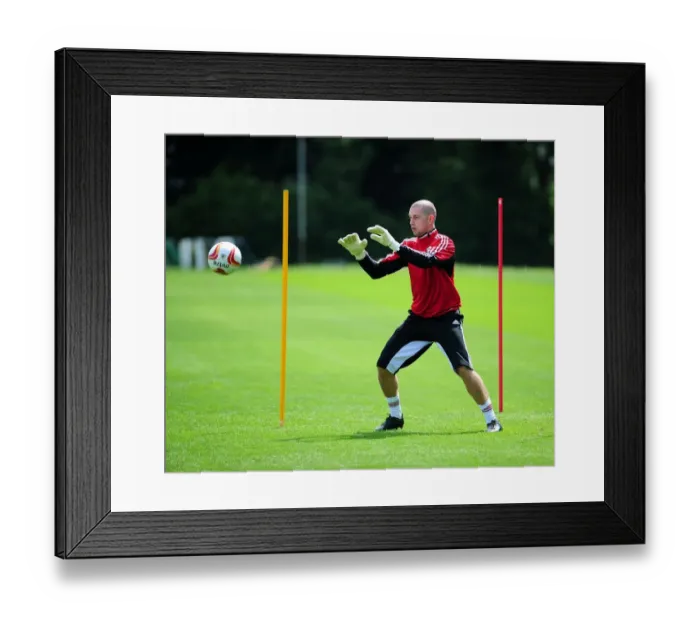 Framed Print : Bristol City Football Club: Frank Fielding at Pre-Season Training, June 2013 Framed Print : Bristol City Football Club: Frank Fielding at Pre-Season Training, June 2013