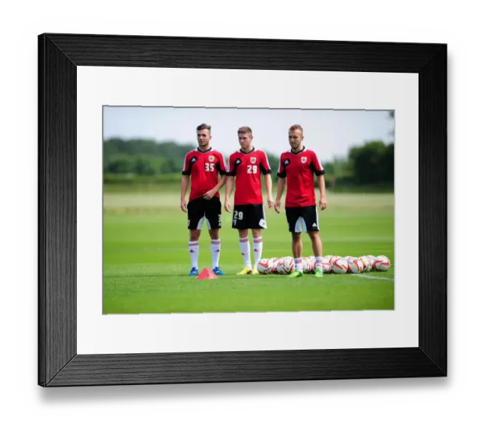 Framed Print : Bristol City FC: Pre-Season Training Sessions with Mitch Brundle, Wes Burns, and Liam Kelly Framed Print : Bristol City FC: Pre-Season Training Sessions with Mitch Brundle, Wes Burns, and Liam Kelly