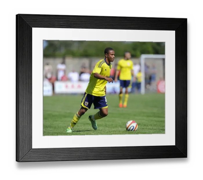 Framed Print : Bobby Reid Shines in Bristol City's Pre-Season Victory over Clevedon Town, 2013 Framed Print : Bobby Reid Shines in Bristol City's Pre-Season Victory over Clevedon Town, 2013