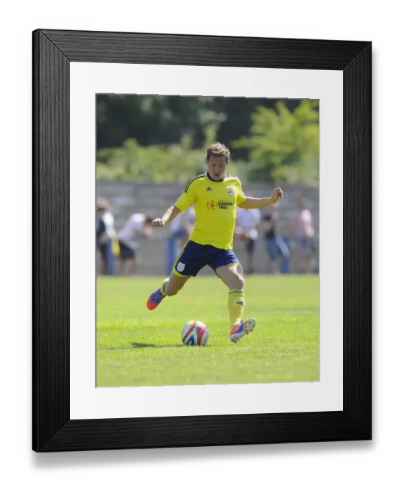 Framed Print : The Exciting July 6, 2013 Clash: Bristol City vs Clevedon Town