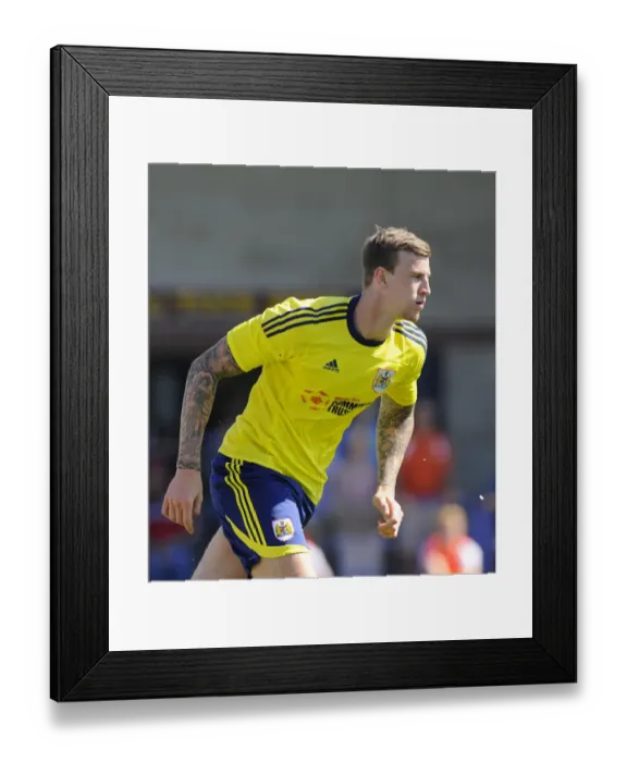 Framed Print : Aden Flint of Bristol City in Action against Clevedon Town, Pre-Season Friendly, 2013 Framed Print : Aden Flint of Bristol City in Action against Clevedon Town, Pre-Season Friendly, 2013