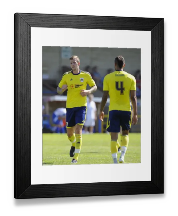 Framed Print : Aden Flint in Action: Bristol City vs. Clevedon Town, 2013 Framed Print : Aden Flint in Action: Bristol City vs. Clevedon Town, 2013