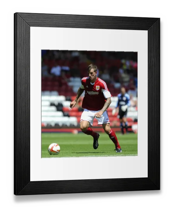 Framed Print : Aden Flint in Action: Bristol City vs Glasgow Rangers (July 2013)