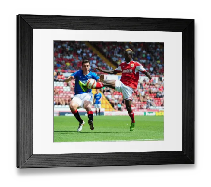 Framed Print : Bristol City's Toby Ajala in Action during Bristol City vs Glasgow Rangers (2013) Framed Print : Bristol City's Toby Ajala in Action during Bristol City vs Glasgow Rangers (2013)