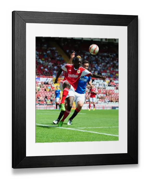 Framed Print : Toby Ajala in Action: Bristol City vs Glasgow Rangers (2013), Ashton Gate Stadium Framed Print : Toby Ajala in Action: Bristol City vs Glasgow Rangers (2013), Ashton Gate Stadium