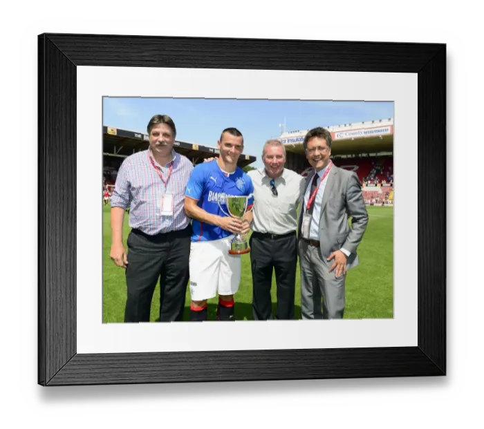 Framed Print : Bristol City vs Glasgow Rangers Pre-Season Clash at Ashton Gate Stadium (July 2013)