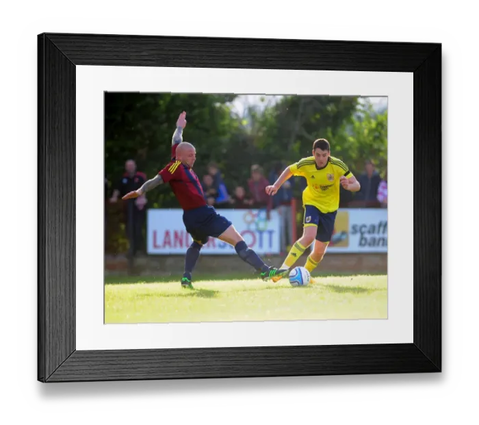 Framed Print : Brendan Maloney Skips Past a Challenge: Pre-Season Friendly - Ashton and Backwell United vs. Bristol City Framed Print : Brendan Maloney Skips Past a Challenge: Pre-Season Friendly - Ashton and Backwell United vs. Bristol City