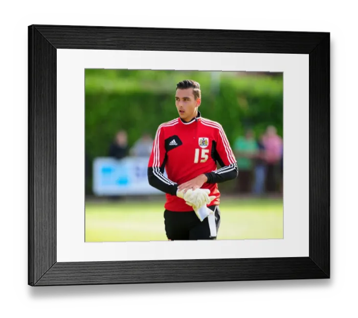 Framed Print : Bristol City's Kelle Roos in Pre-Season Action Against Ashton and Backwell United Framed Print : Bristol City's Kelle Roos in Pre-Season Action Against Ashton and Backwell United