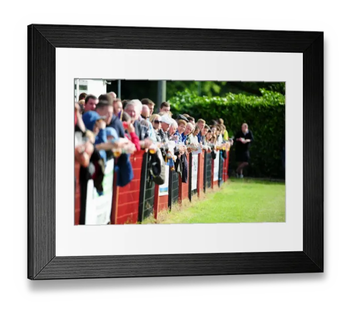 Framed Print : Pre-Season Friendly: Thrilled Fans at The Lancer Scott Stadium as Ashton and Backwell United Take on Bristol City (July 2013) Framed Print : Pre-Season Friendly: Thrilled Fans at The Lancer Scott Stadium as Ashton and Backwell United Take on Bristol City (July 2013)