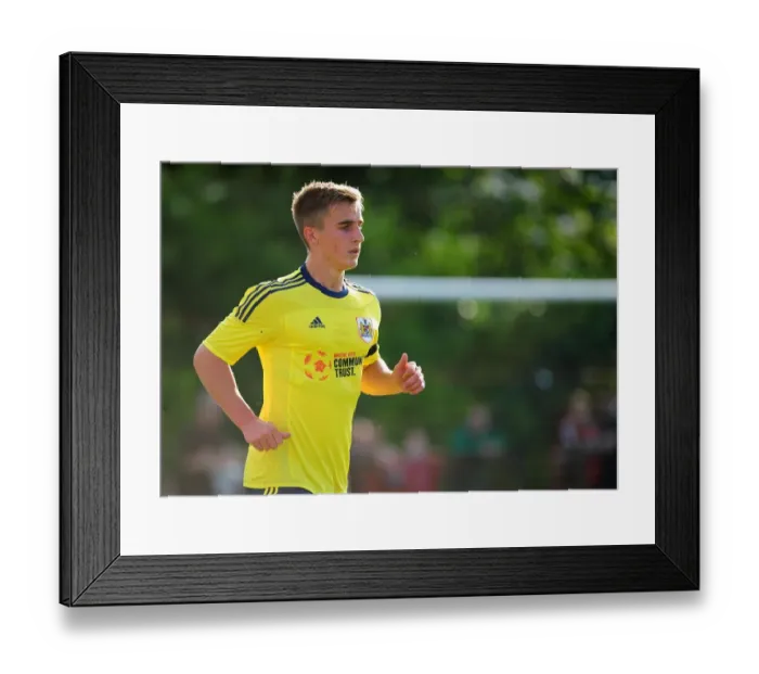 Framed Print : Bristol City's Joe Bryan in Pre-Season Form: Ashton and Backwell United vs. Bristol City (03.07.2013)