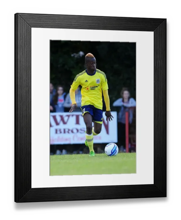 Framed Print : Bristol City's Toby Ajala in Pre-Season Action Against Ashton and Backwell United, July 2013