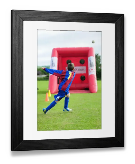 Framed Print : Young Fan Trying to Score at Ashton and Backwell United vs. Bristol City Pre-Season Friendly Framed Print : Young Fan Trying to Score at Ashton and Backwell United vs. Bristol City Pre-Season Friendly