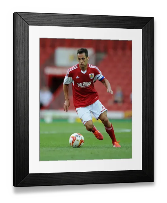 Framed Print : Bristol City's Sam Baldock Scores Against Reading - July 24, 2013