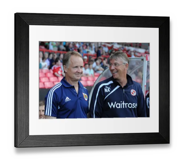 Framed Print : Bristol City vs Reading: Sean O'Driscoll and Nigel Adkins Pre-Match Discussion