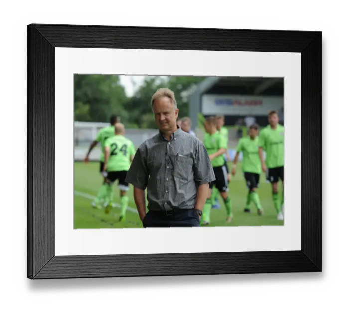 Framed Print : Sean O'Driscoll Leads Bristol City in Preseason Clash against Forest Green Rovers, 2013
