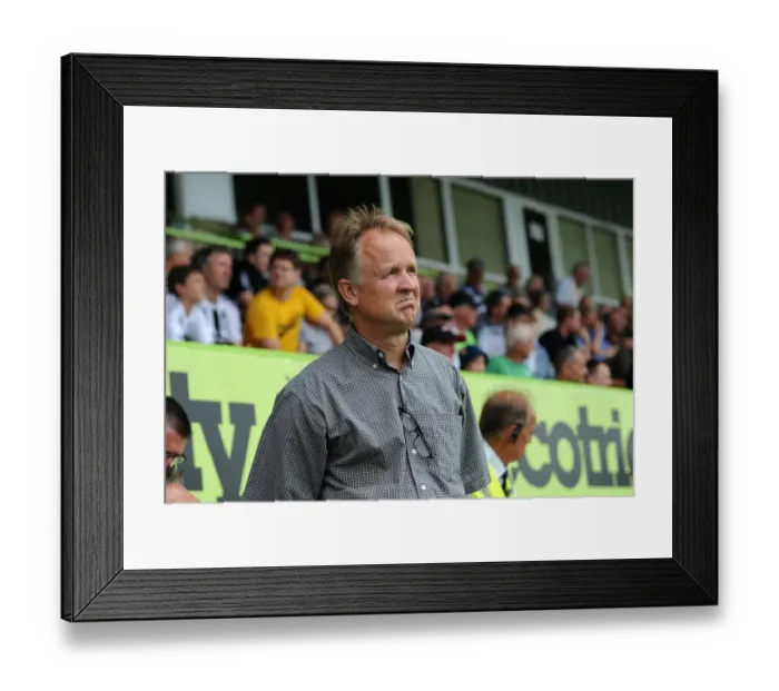 Framed Print : Sean O'Driscoll Leads Bristol City in Preseason Match against Forest Green Rovers, 2013