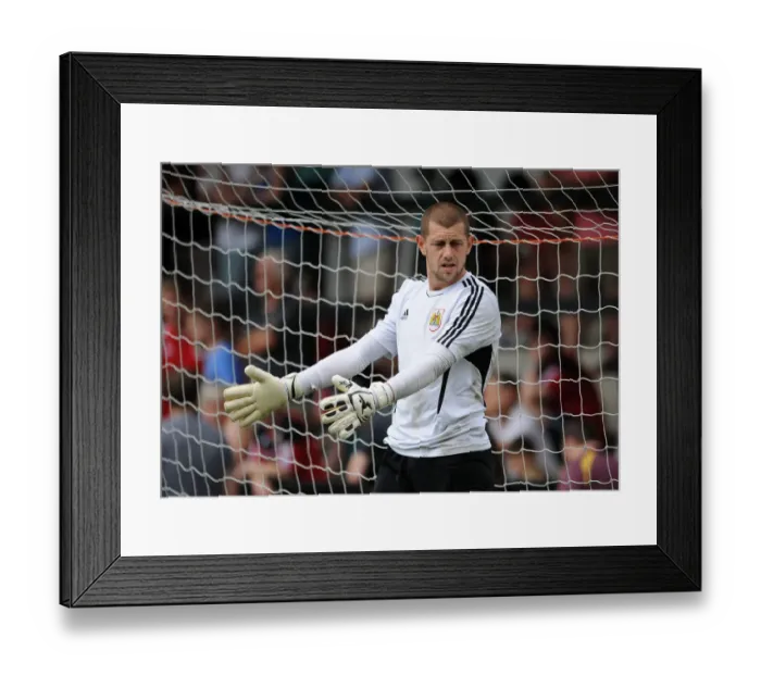 Framed Print : Frank Fielding of Bristol City in Action Against Forest Green Rovers - Preseason 2013
