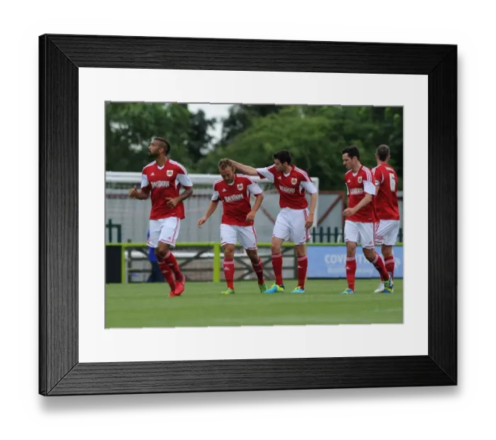 Framed Print : Bristol City's Liam Kelly Celebrates Opening Goal vs Forest Green Rovers (2013) Framed Print : Bristol City's Liam Kelly Celebrates Opening Goal vs Forest Green Rovers (2013)